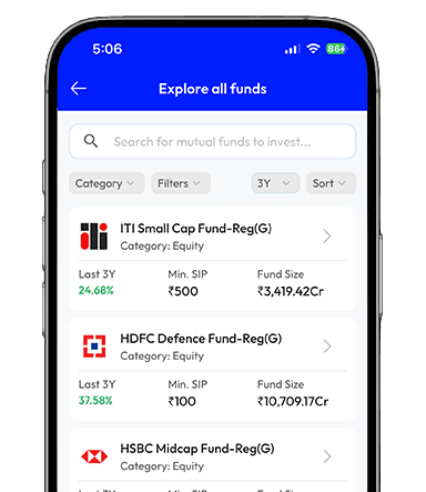 Mutual Fund Investment Feature